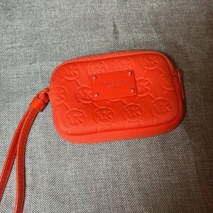 Michael Kors Logo Electronic Neoprene Coin Pouch Wristlet